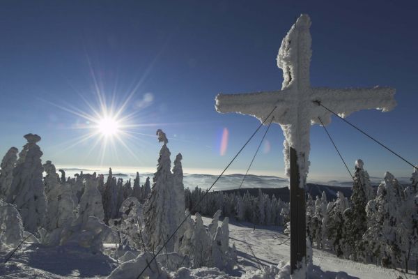 Berg im Winter
