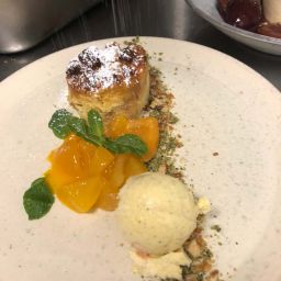 Dessert im Ausgezeichneten Restaurant