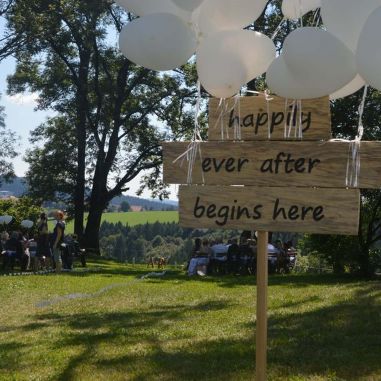 Hochzeitsfeier im Naturhotel